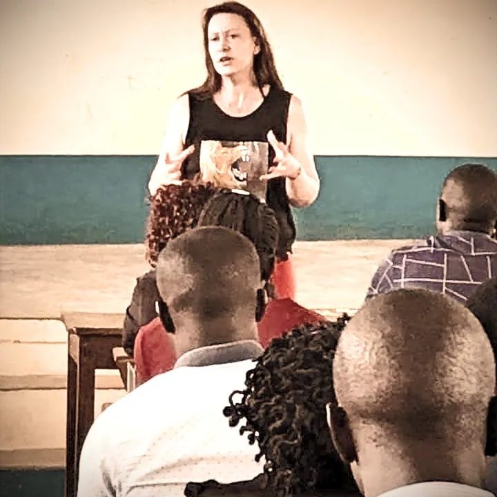 Adults participating in Non-Violent Resistance training session
